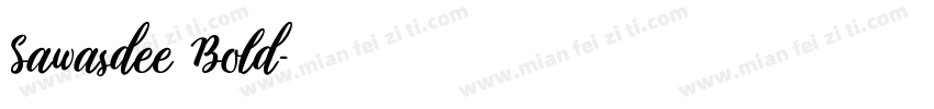 Sawasdee Bold字体转换